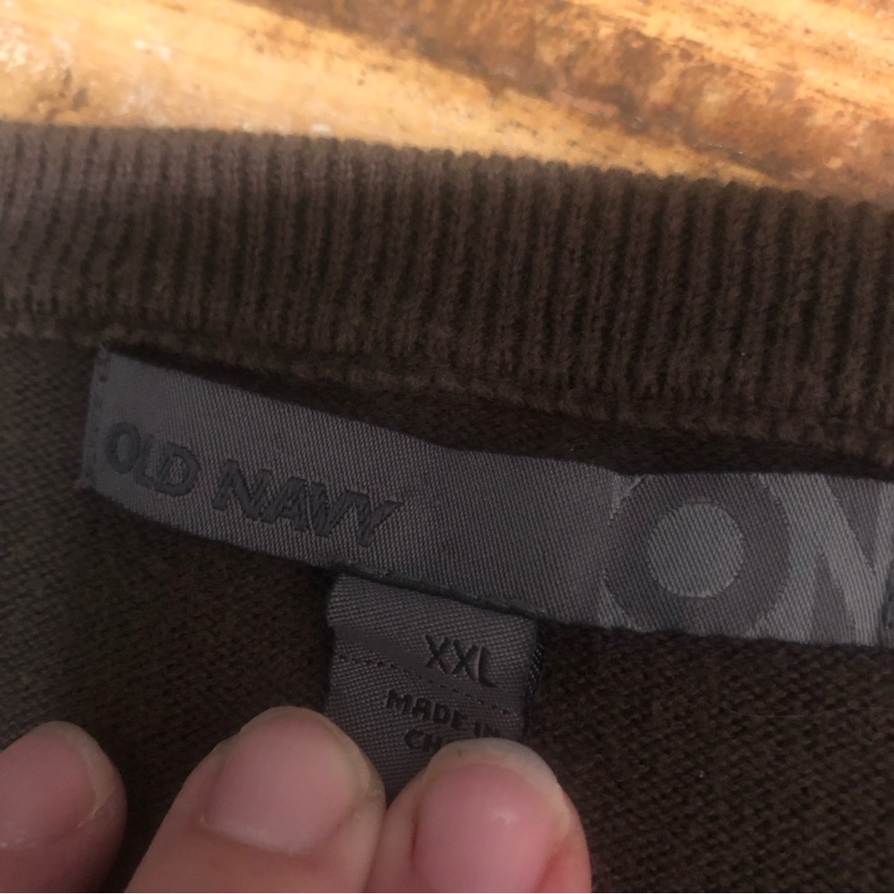 OLD NAVY Men’s XXL Argyle V-Neck Sweater. - Picture 4 of 9